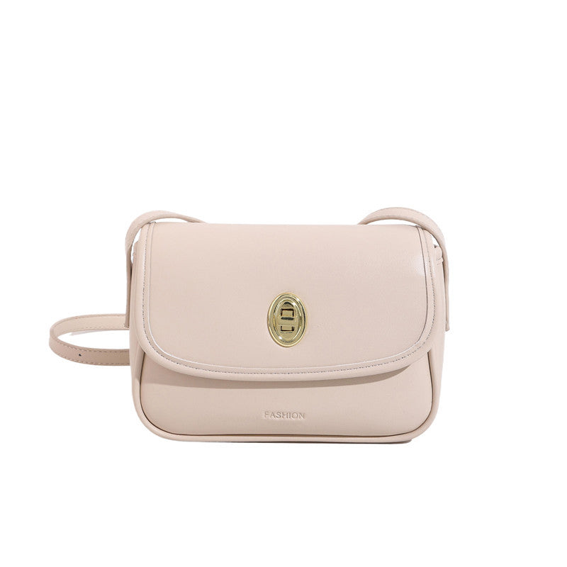 Small square bag with lock clasp