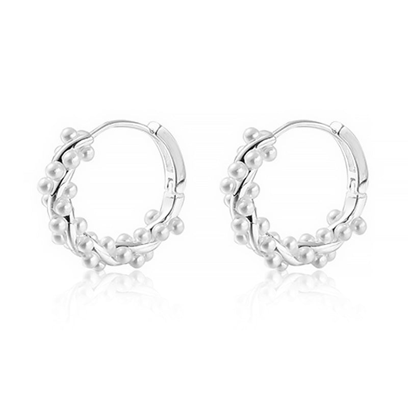TWISTED PEARL EARRINGS (PAIR)