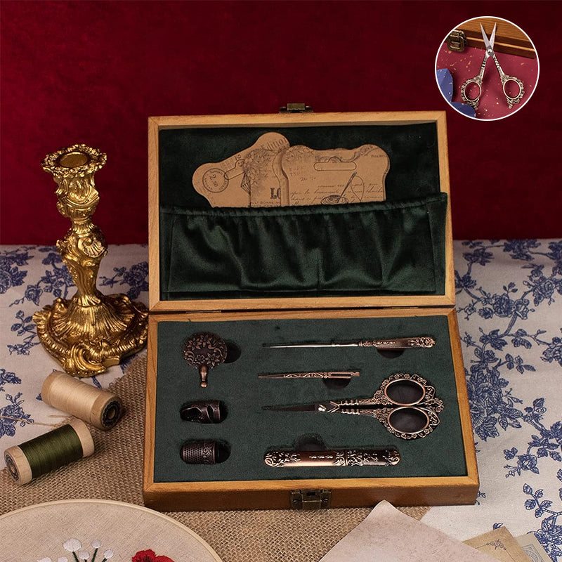 Vintage 5-Piece Set of Pointed Scissors