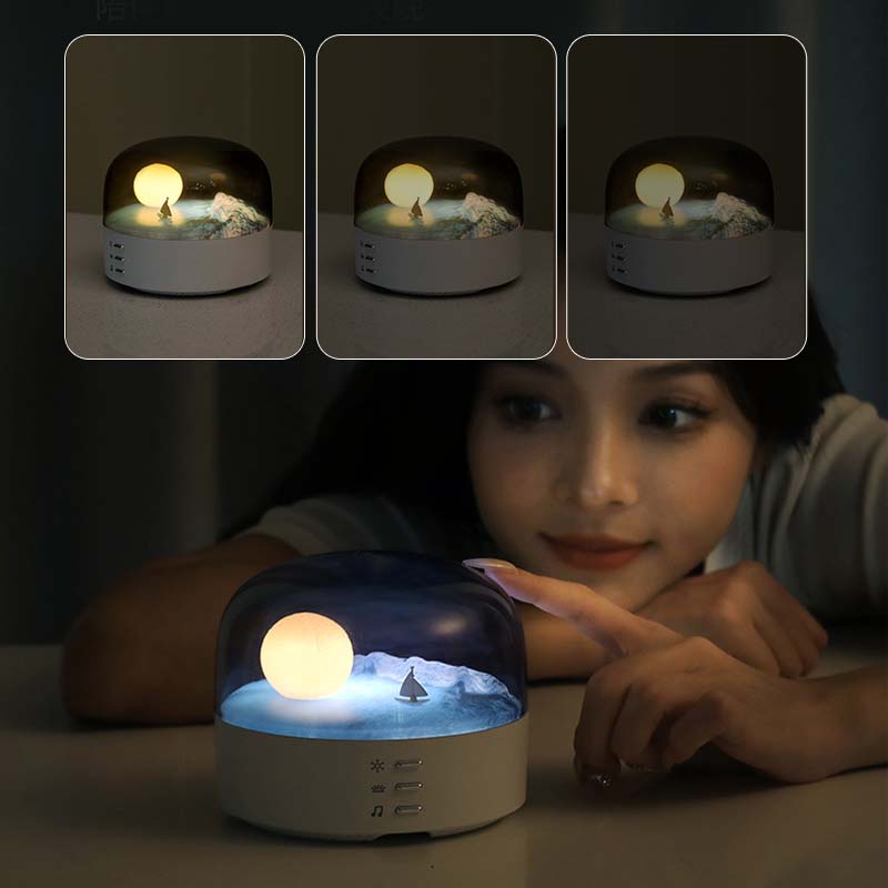 Crescent Bluetooth Speaker Atmosphere Night Light