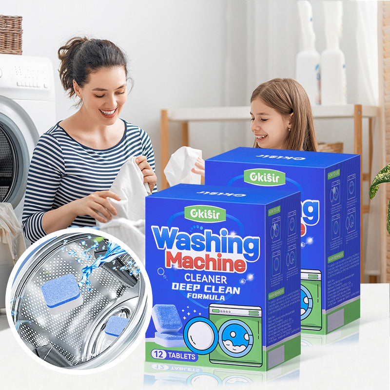 Washing machine effervescent tablets