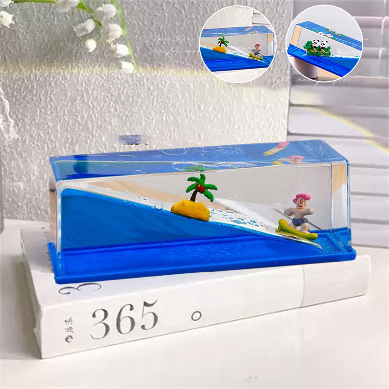Liquid Hourglass Desktop Decoration