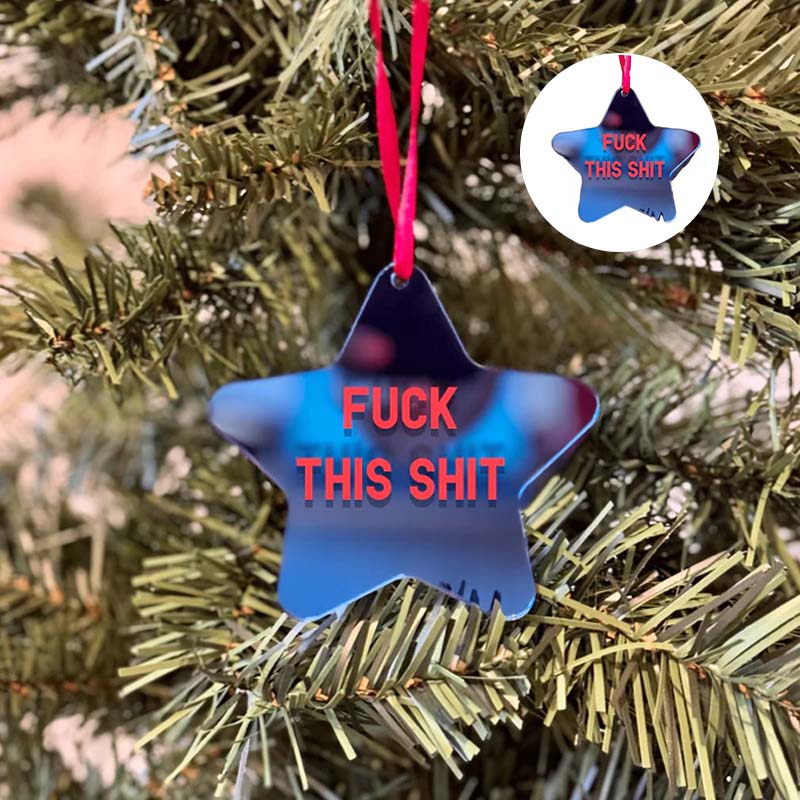 Fuck STAR Christmas Ornaments