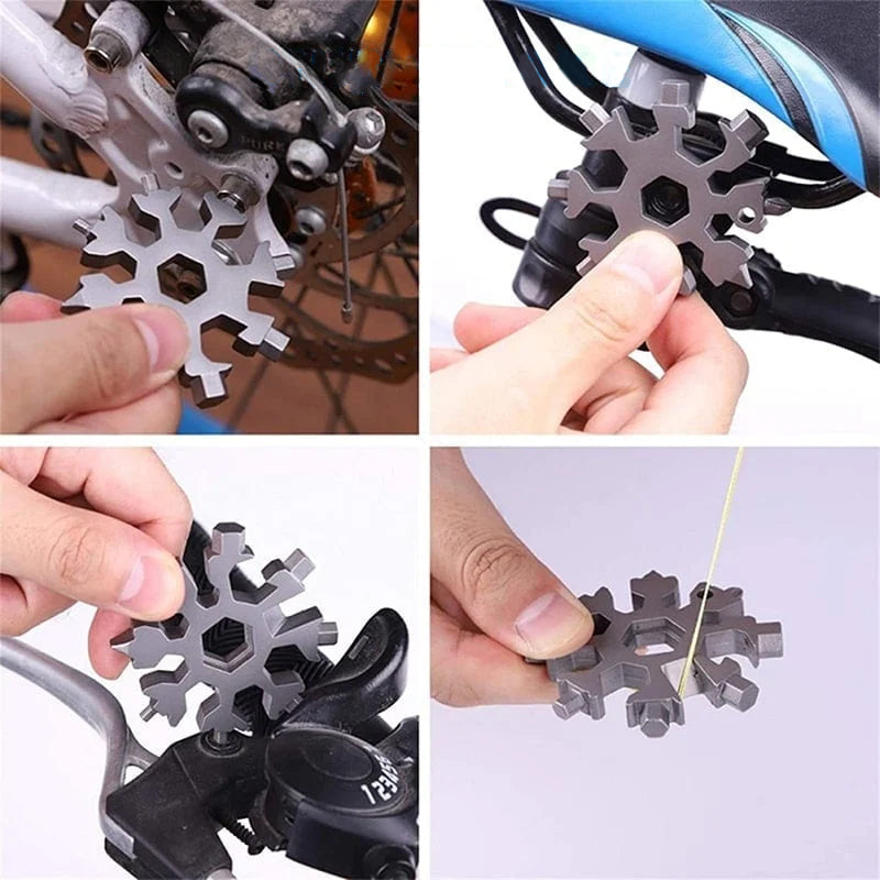 18-in-1 stainless steel snowflakes multi-tool