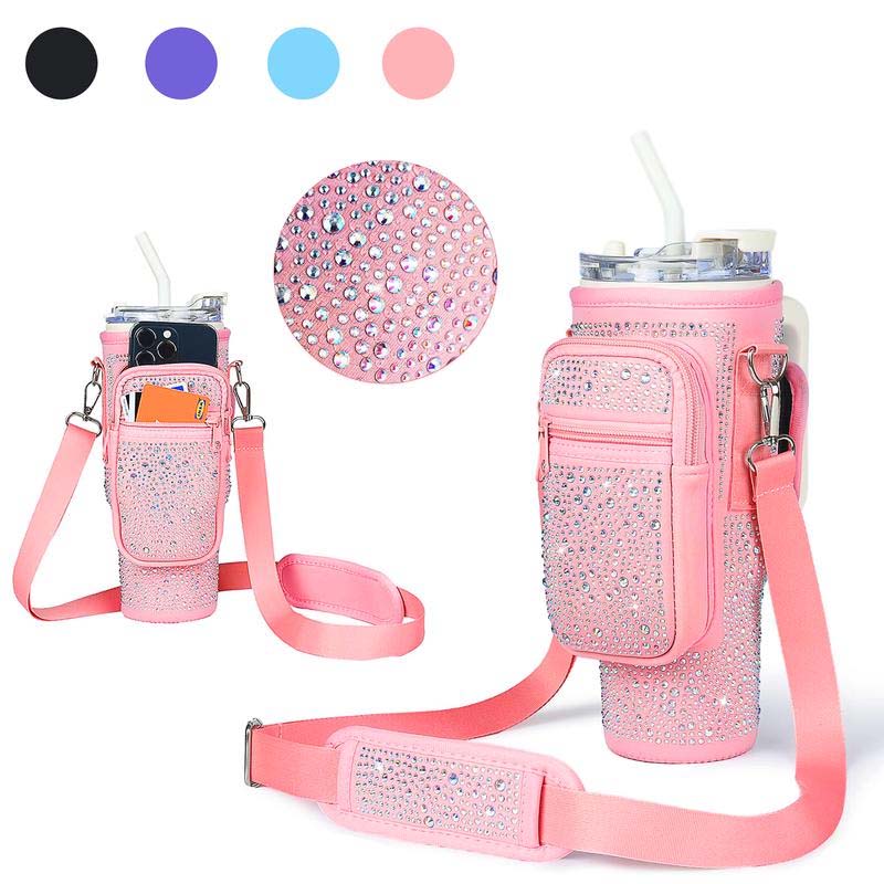 Glittering Diamond Drinkware Tumbler Bag