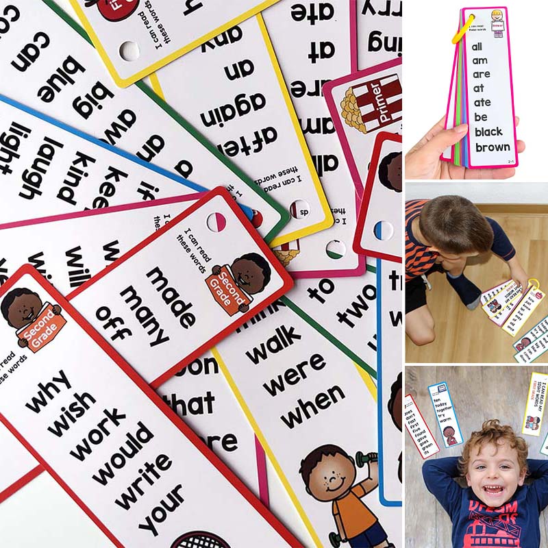 High-Frequency Word Learning Cards 16 PCS