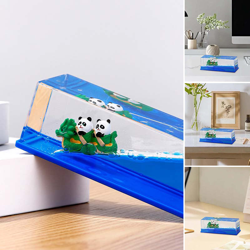 Liquid Hourglass Desktop Decoration