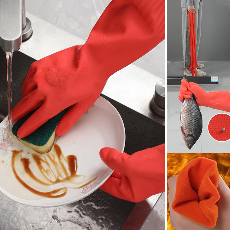 Latex Dishwashing Gloves