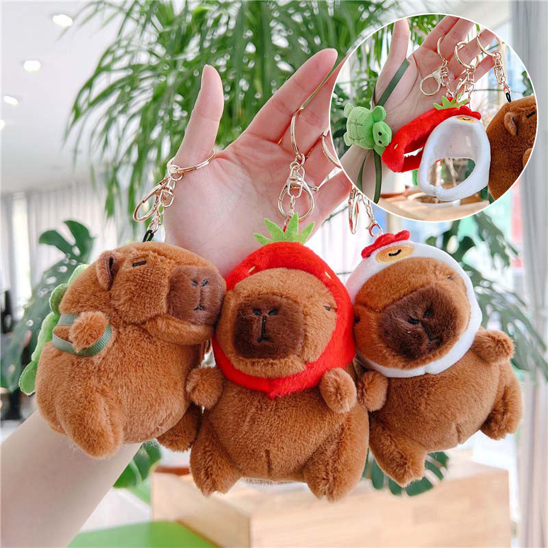 Capybara Keychain Key-ring Bag