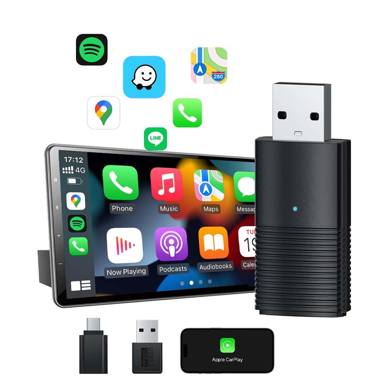 Mini Wireless CarPlay/Android Auto 2 in 1 Adapter