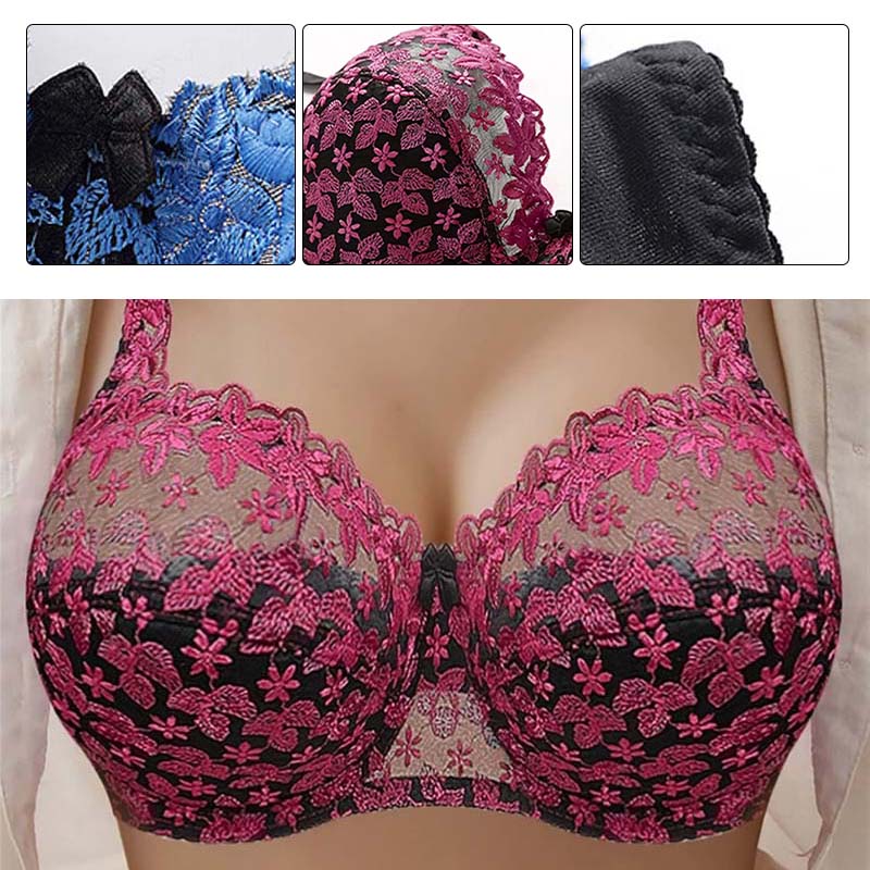 Embroidered Lace Bra