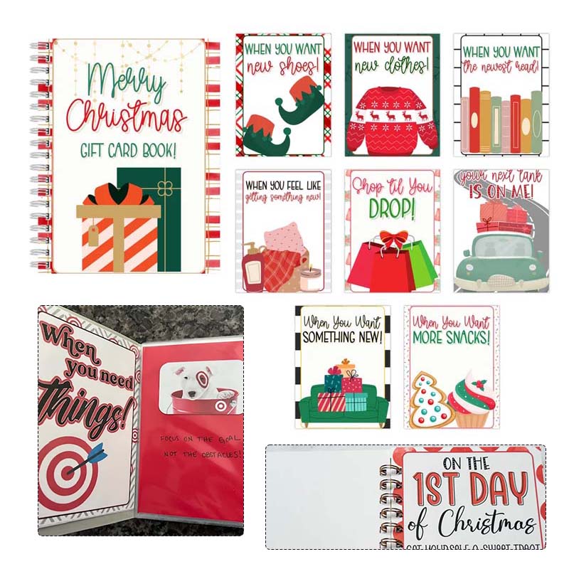 Christmas gift card book