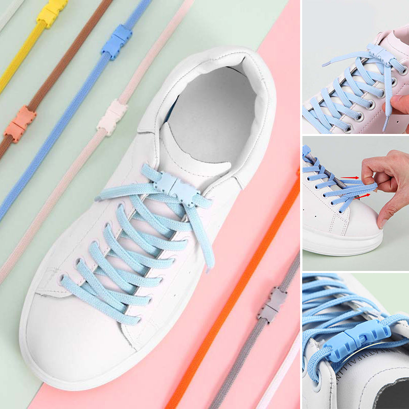 Lazy Shoelaces with Buckles