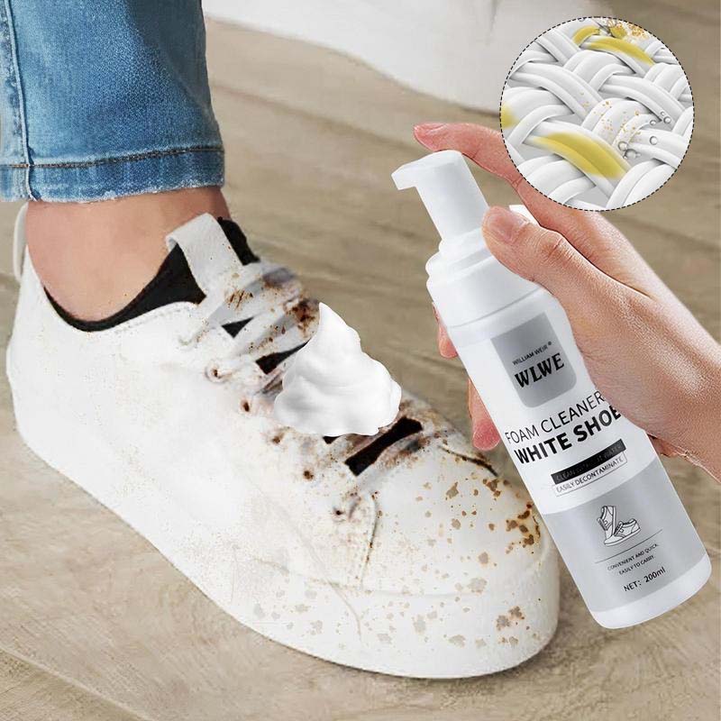 White shoes cleaning agent