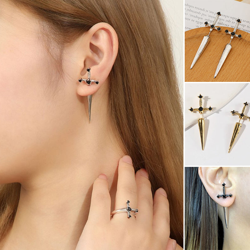GOTHIC SWORD EARRINGS