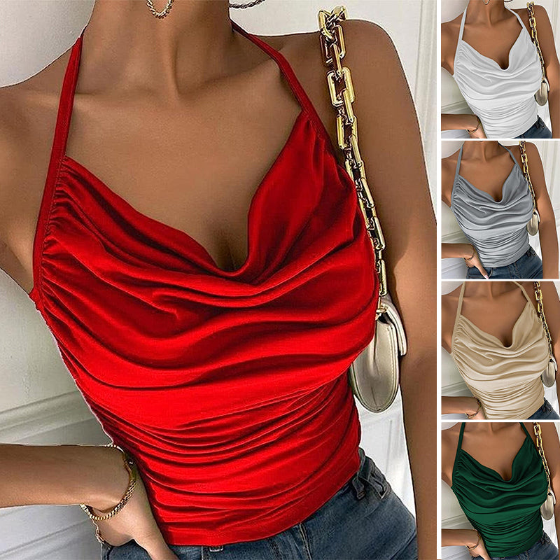 Womens sexy suspender vest top
