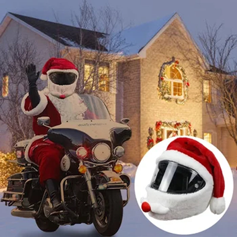 Christmas Santa Motorcycle Helmet Cover