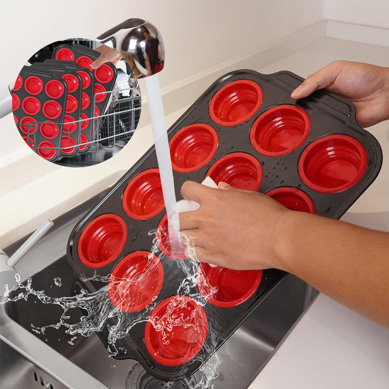 Press-type Silicone Muffin Pans