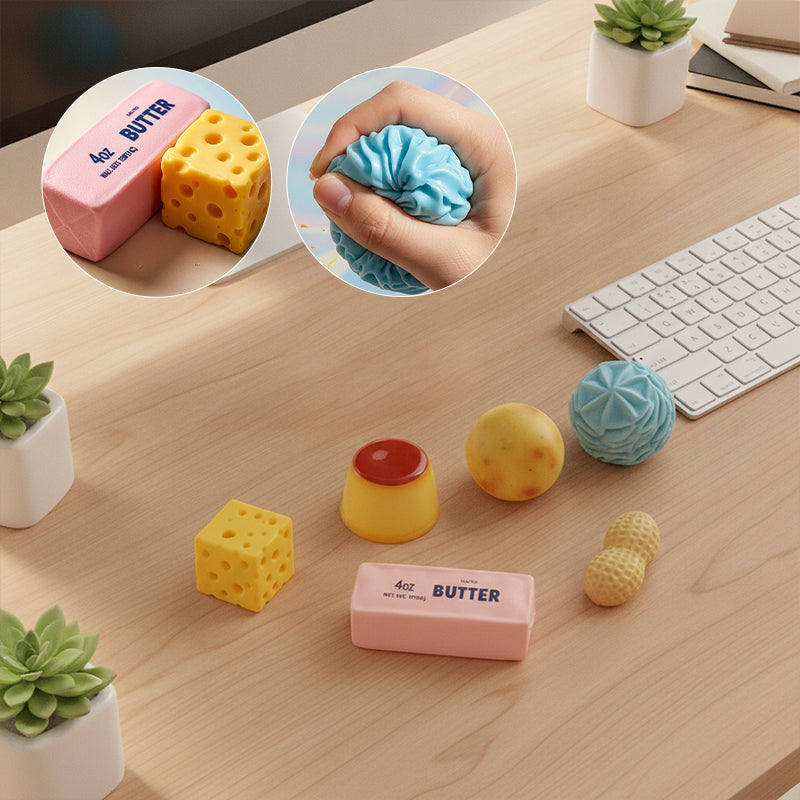 6‑Piece Set Crunchy ASMR Sensory Fidget Balls
