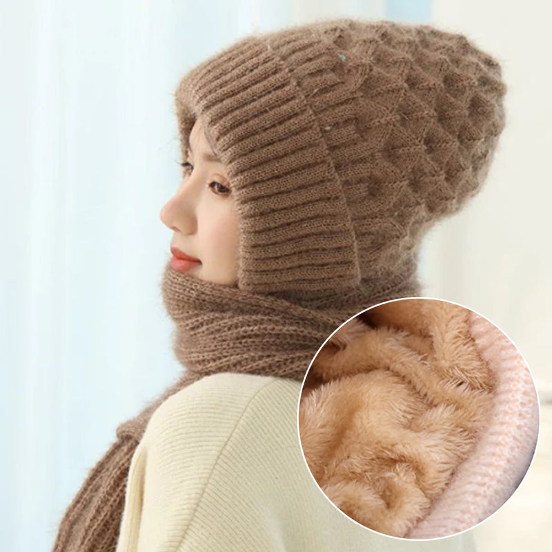 🎄Winter Versatile Knitted Hooded Scarf for Women