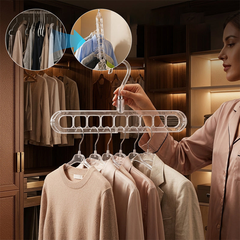 9-Hole Multi-Functional Clothes Hanger