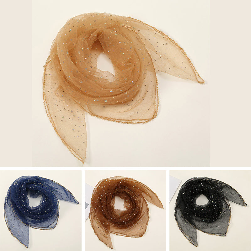 Hot rhinestone square scarf