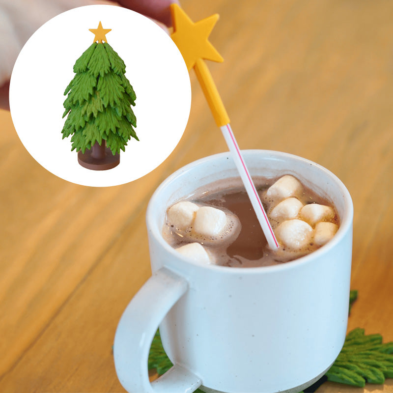 Christmas tree multifunctional coaster