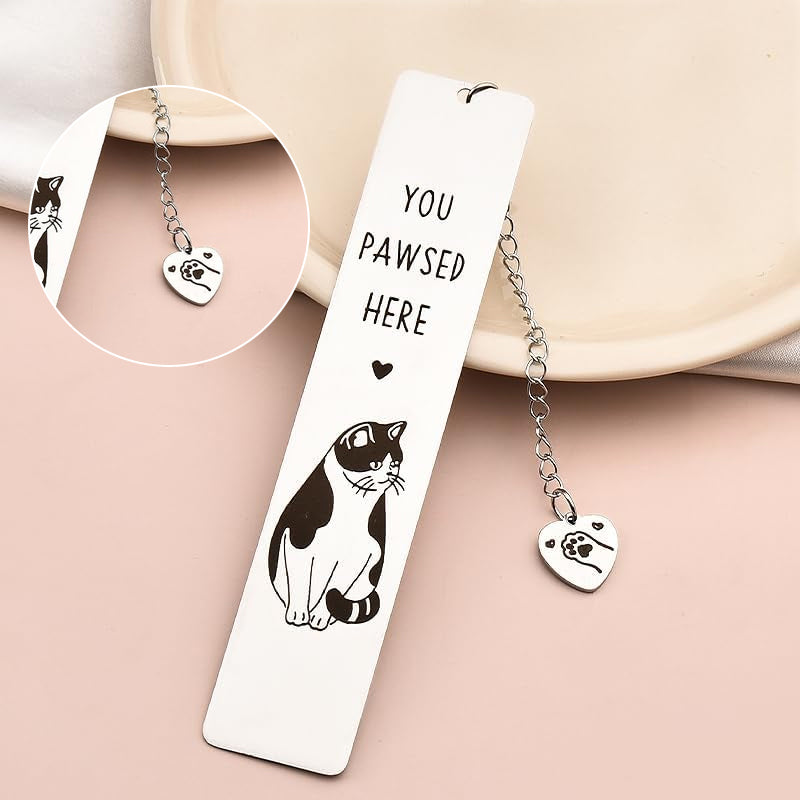 Stainless Steel Kitten Bookmark