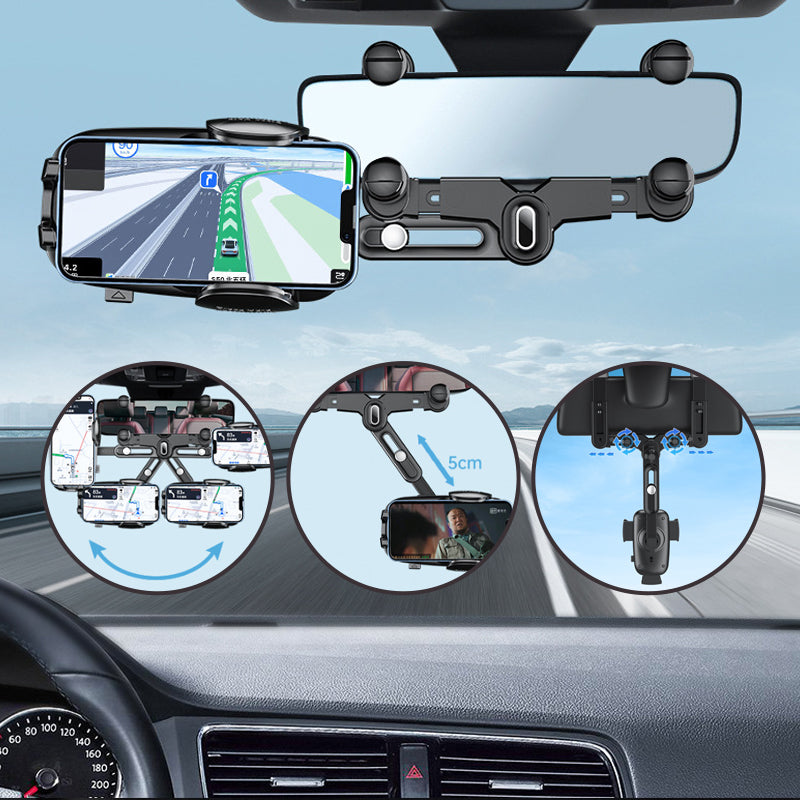 Car rearview mirror mobile phone holder