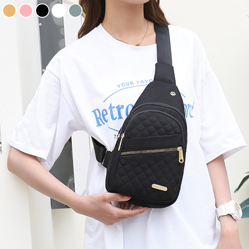 Diamond Checkered Crossbody Bag