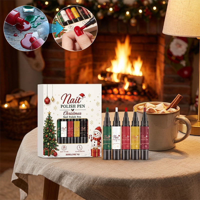 DIY Christmas Gel Nail Polish Pen