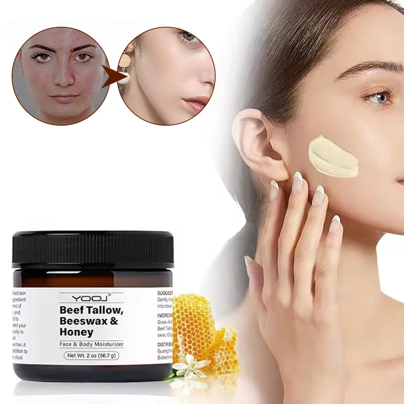 Beef Tallow Beeswax and Honey Face Moisturizer