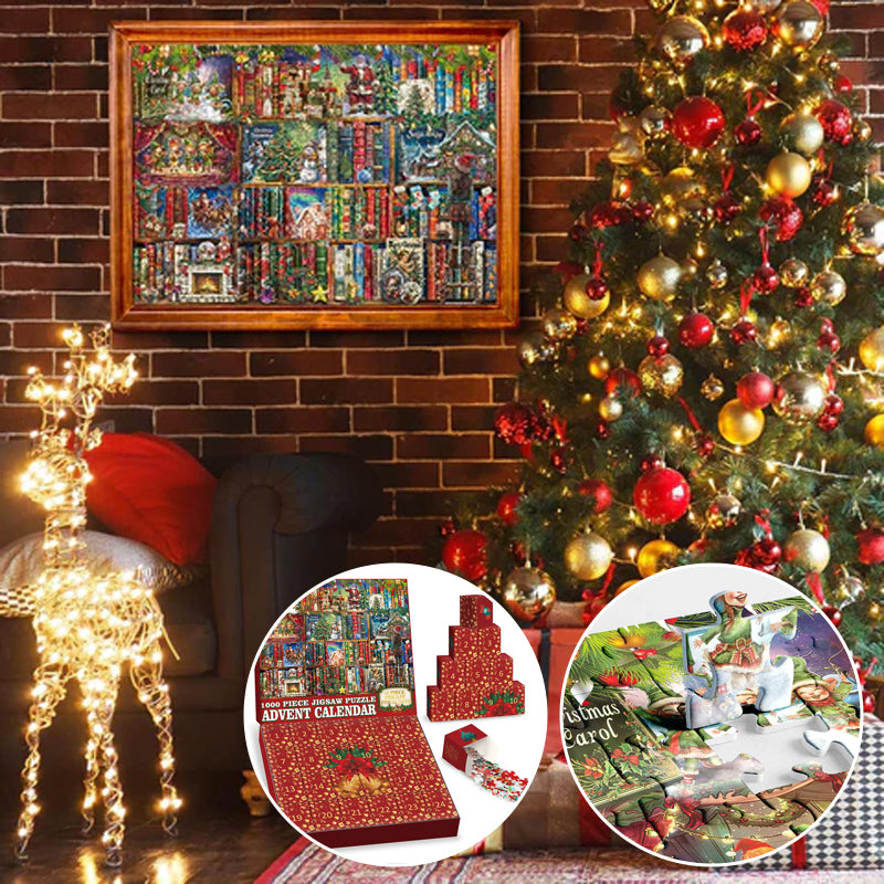 Christmas Scavenger Hunt Advent Calendar Jigsaw Puzzle 1000 Pieces