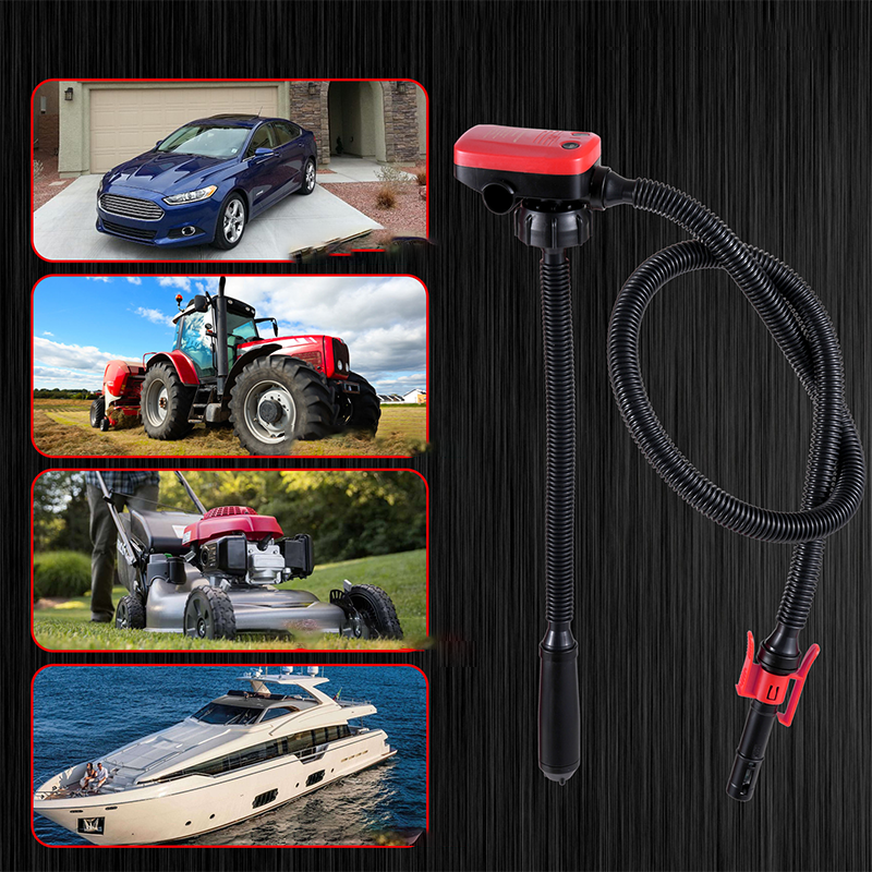 Fuel transfer pump with built-in battery