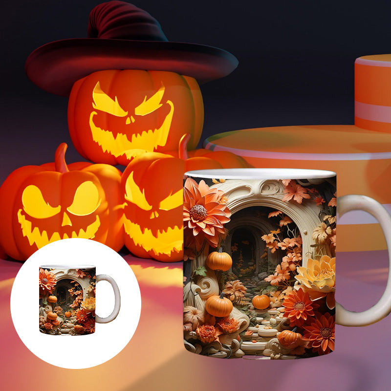 Pumpkin Cracked Hole Mug