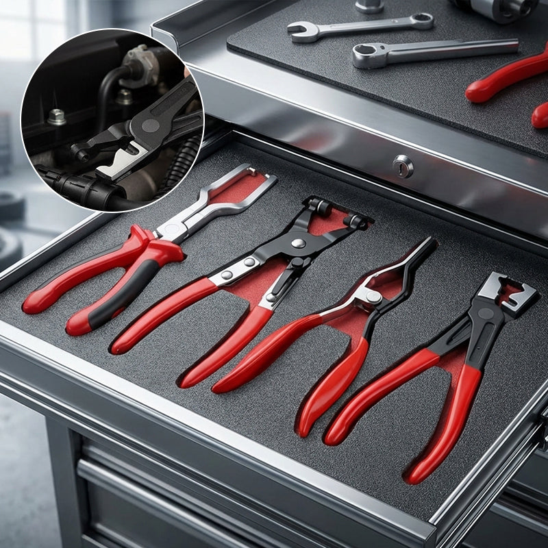 4-Piece Hose Clamp Pliers Set