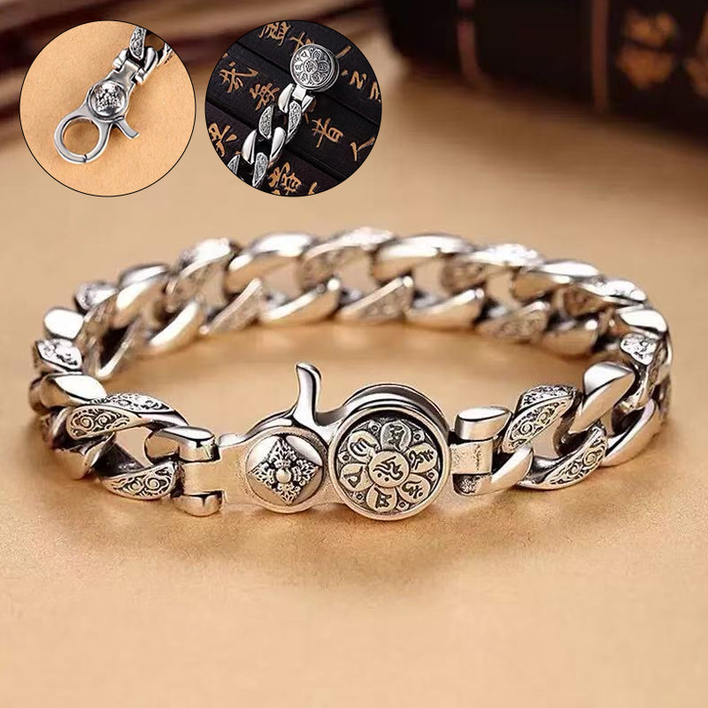 Vintage Rotatable Wide-Band Bracelet