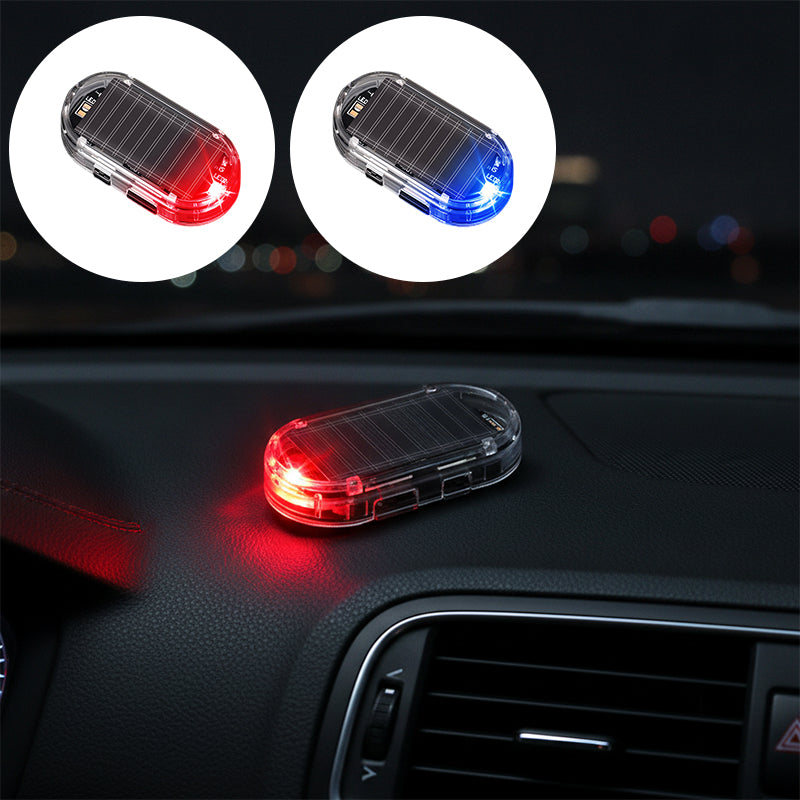Solar Car Anti-Theft LED Warning Light