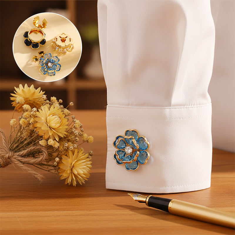 Camellia Flower Button