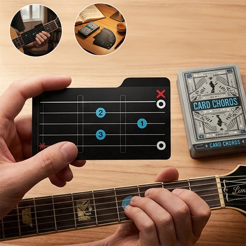Guitar Chord Learning Cards for Beginners