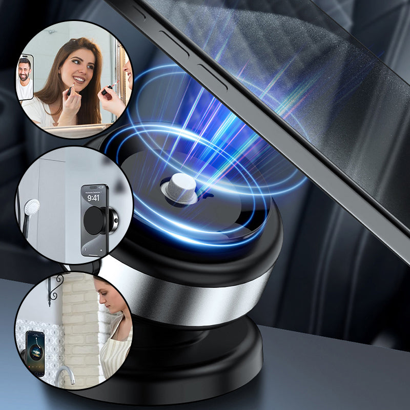 Vacuum magnetic mobile phone holder