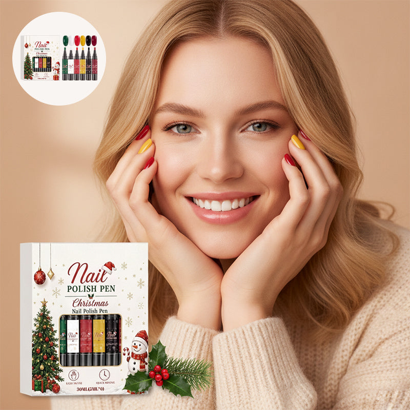 DIY Christmas Gel Nail Polish Pen