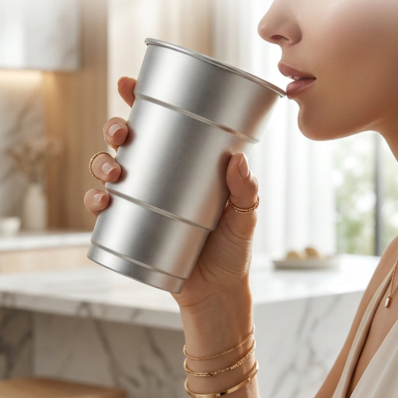 Cold Drink Juice Cup Aluminum Cup