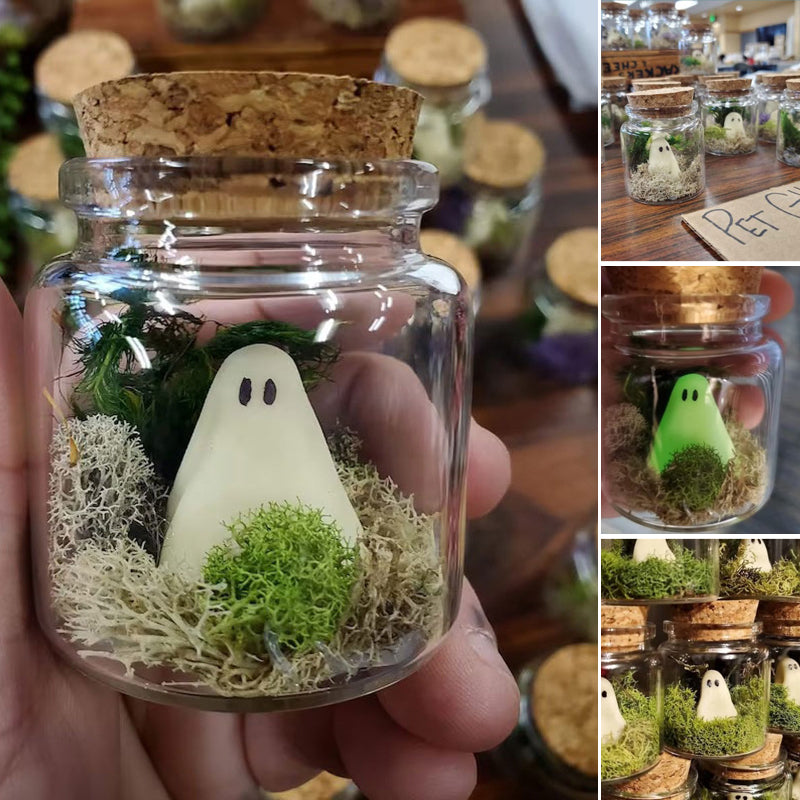 Mini Pet Ghosts in a Jar