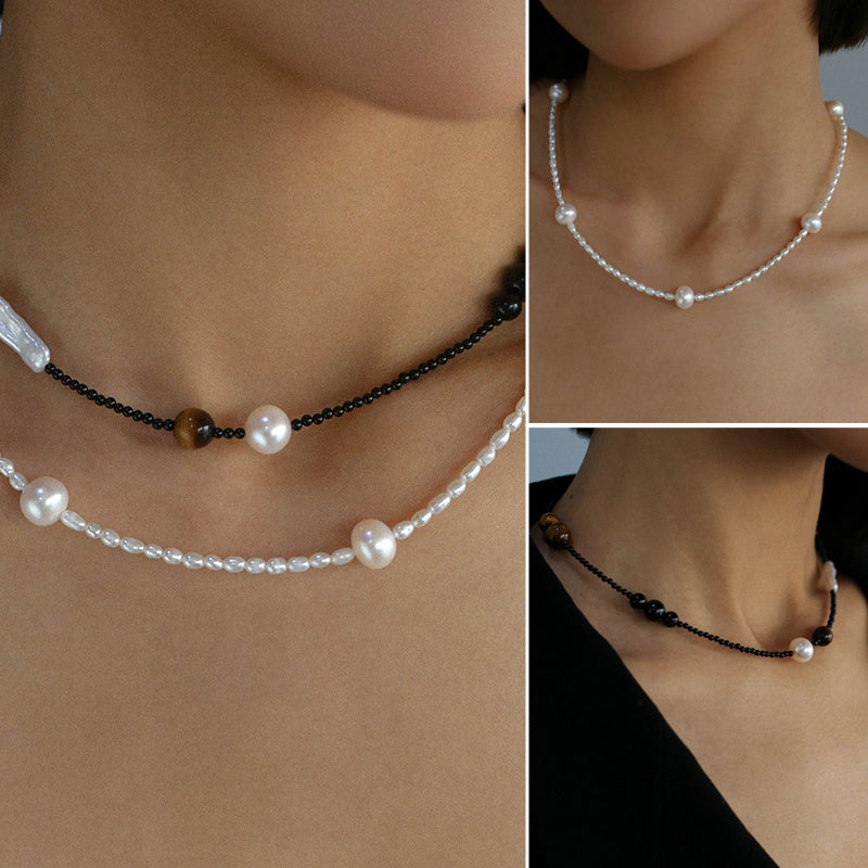 MIDNIGHT TIGER EYE NECKLACE