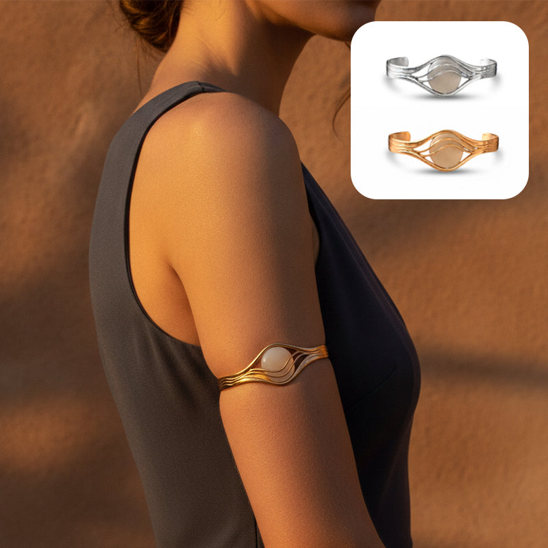 Golden Hollow Elegance Armband