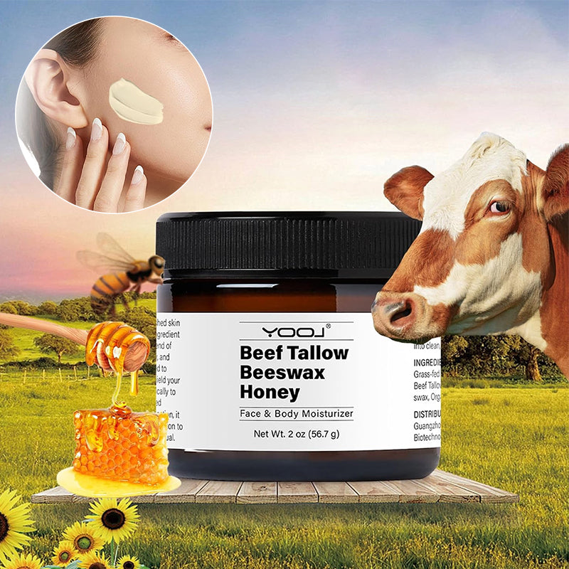 Beef Tallow Beeswax and Honey Face Moisturizer