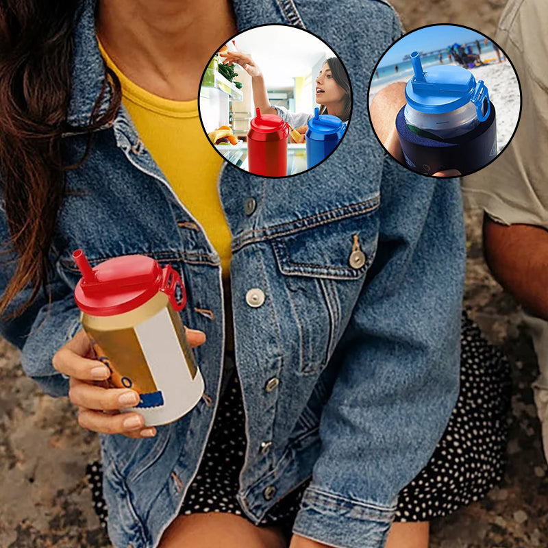 Silicone Straw Soda Can Cap