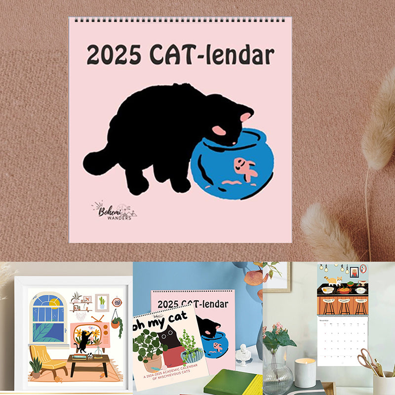 Oh My Cat Mischievous Cats 2025 Wall Calendar