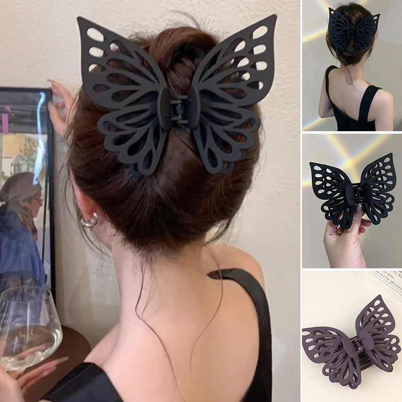 Butterfly Cutout Tassel Large Hair Clip